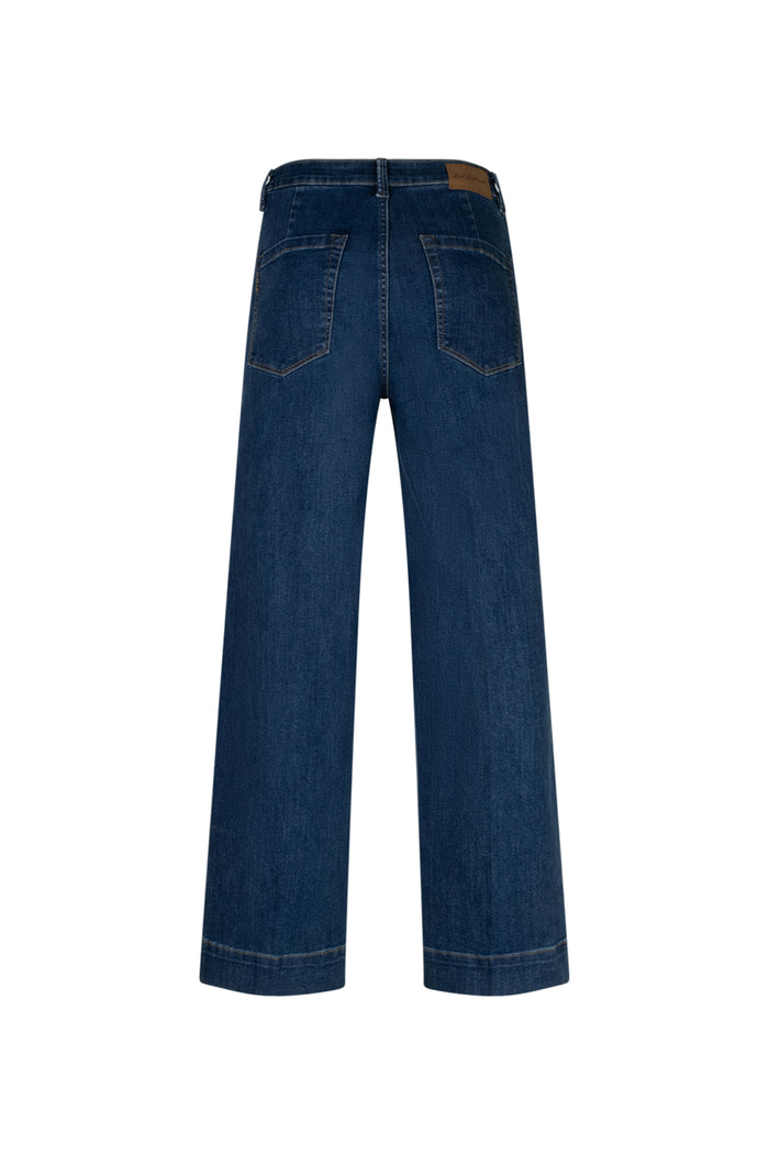 Red Button SRB5094 Conny Dark Blue Used Jeans L28 back view Shop Red Button at Dotique