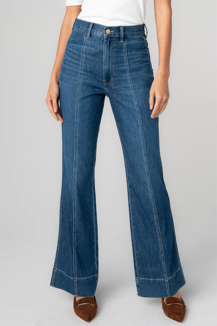 Relaxed High Rise Seamed Bootcut Jean, Bayshore