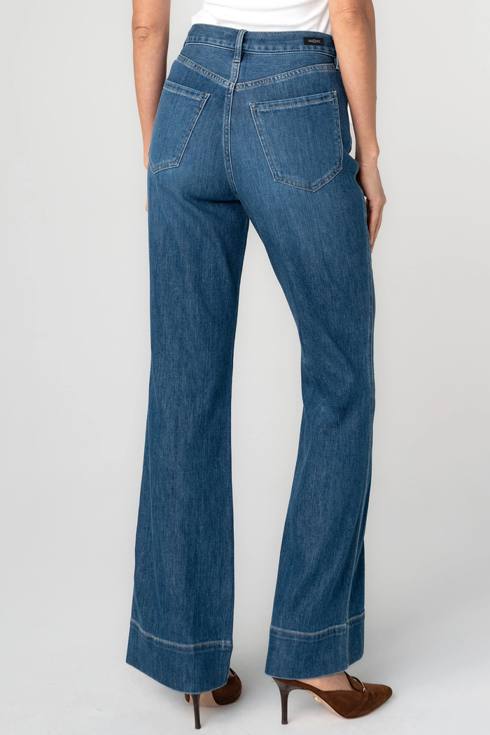Relaxed High Rise Seamed Bootcut Jean, Bayshore