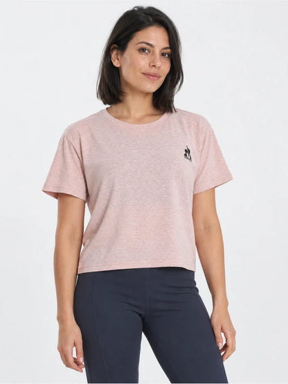 Remera Le Coq Sportif Mujer Training Loose Rosa — vista principal
