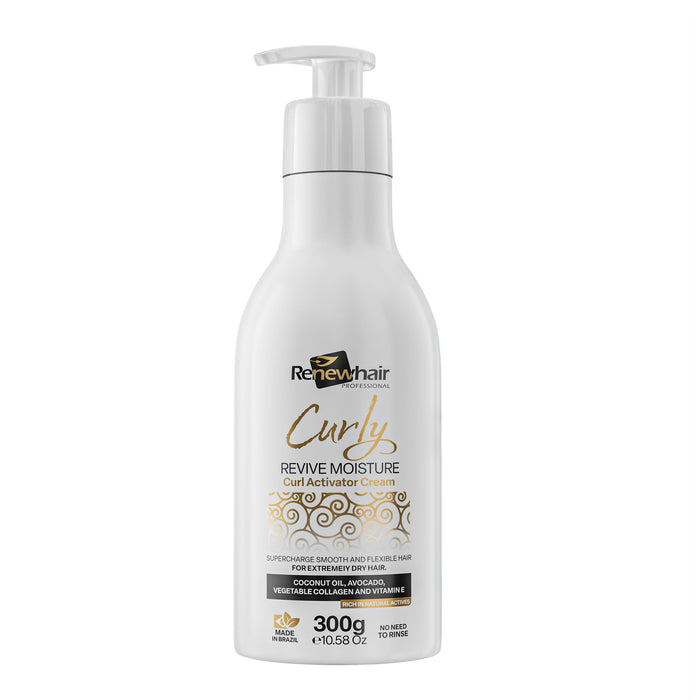 Renew Hair Curly Revive Moisture Curl Activator Cream 300g leave-in styling cream for moisturising, defining and enhancing naturally curly hair
