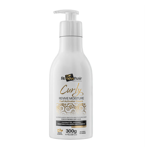 Renew Hair Curly Revive Moisture Curl Activator Cream 300g leave-in styling cream for moisturising, defining and enhancing naturally curly hair