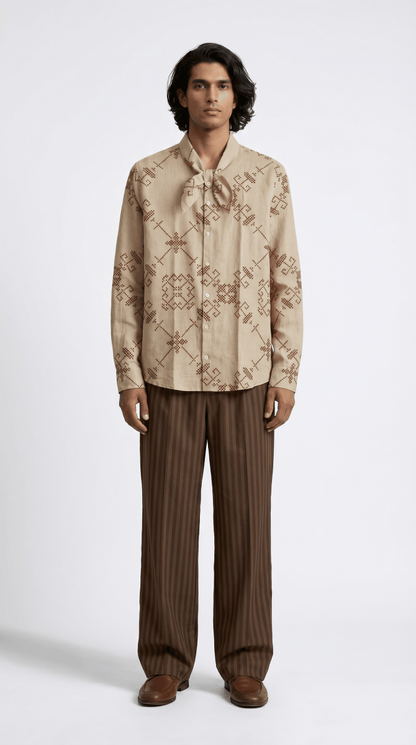 Retro Bow Shirt Men - Naymish Designs