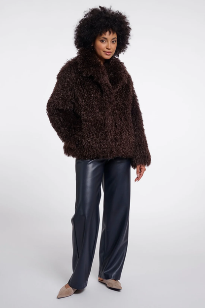 Rino & Pelle Lias Jacket Coffee Roast 7002611 on model. Shop Rino & Pelle at Dotique