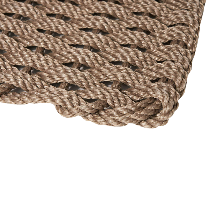 The Rope Doormat is carefully hand-woven in Maine.