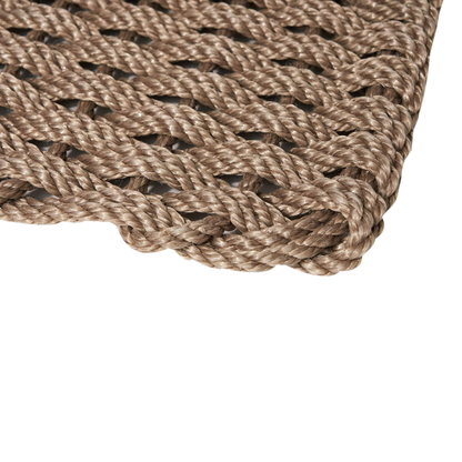 The Rope Doormat is carefully hand-woven in Maine.