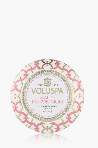 Saijo Persimmon Mini Tin Candle