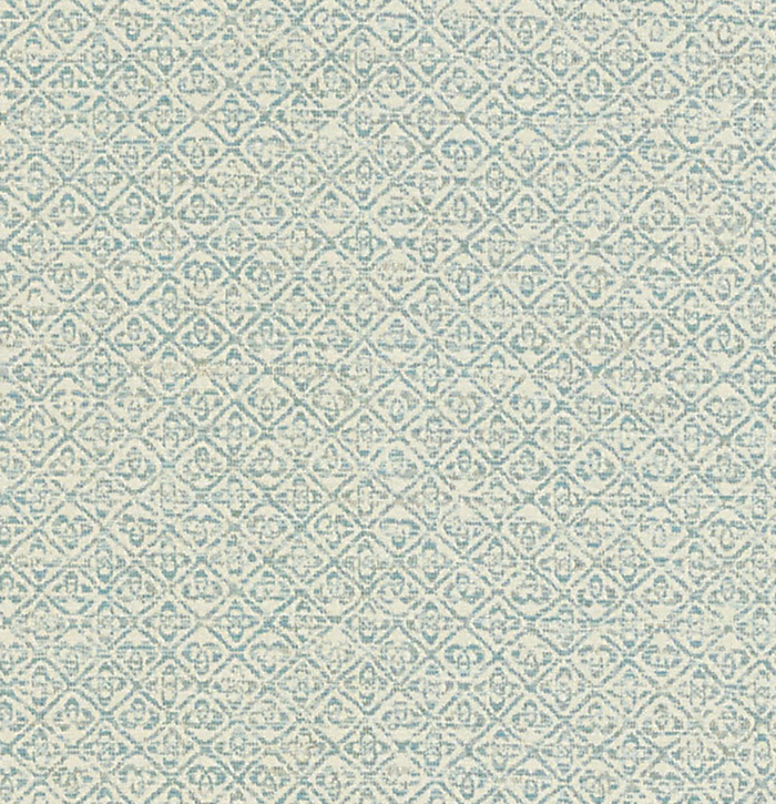 Sarong Weave Pillow Cover in Mediterranean Blue, Schumacher Textiles