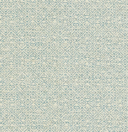 Sarong Weave Pillow Cover in Mediterranean Blue, Schumacher Textiles