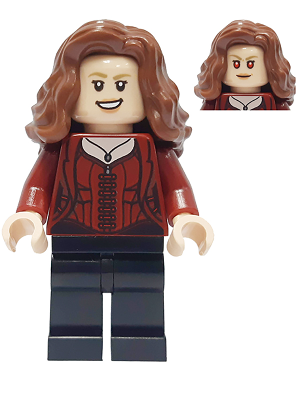 Scarlet Witch - Plain Black Legs, Reddish Brown Hair