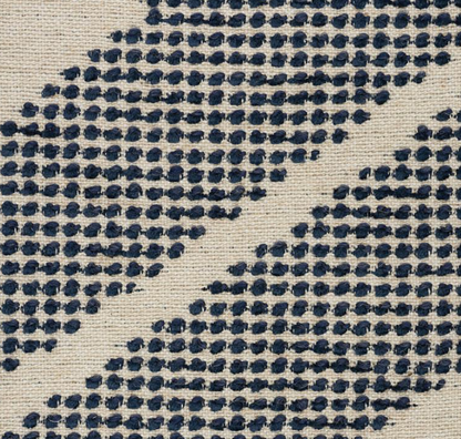 Sierra Pillow Cover in Indigo Blue, Schumacher Textiled