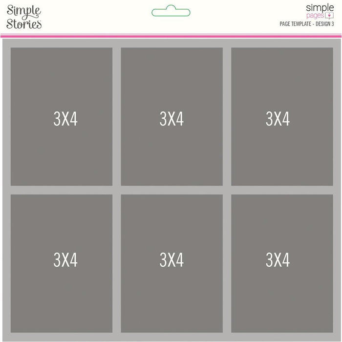 Simple Stories - Simple Pages Page Template - Design 3 in package