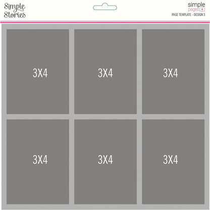 Simple Stories - Simple Pages Page Template - Design 3 in package