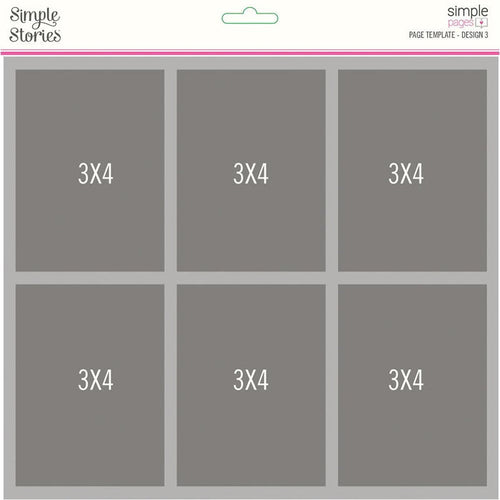 Simple Stories - Simple Pages Page Template - Design 3 in package
