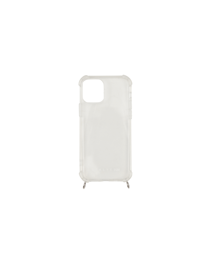 1017 Alyx 9SM Iphone Case 11 W Small Chunky Chain Trasparent/Silver Tech and Audio Phone Cases AAUTH0012OT08 MTY0001