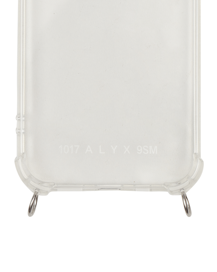 1017 Alyx 9SM Iphone Case 11 W Small Chunky Chain Trasparent/Silver Tech and Audio Phone Cases AAUTH0012OT08 MTY0001