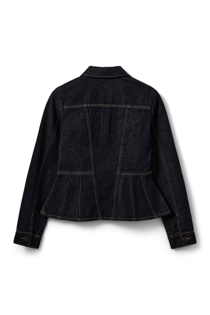 Sofie Schnoor Savakisw Slim Fit Raw Denim Jacket S263270 rear view Shop Sofie Schnoor at Dotique