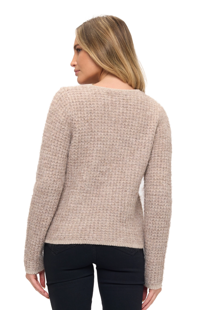 Sweater Cardigan, Taupe