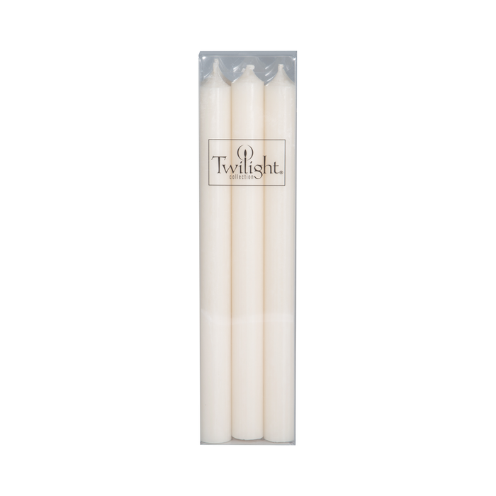 The unscented 10" tapered candlesticks that comes in a set of six.