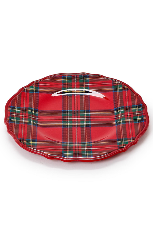 Tartan Salad Plate