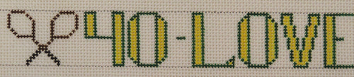 Tennis Words Belt