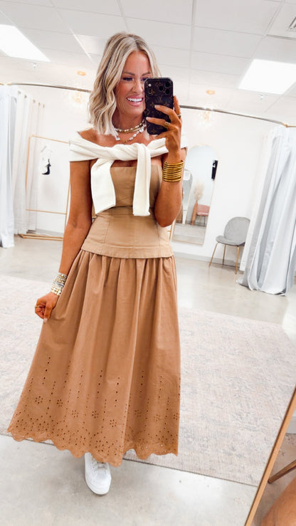 The Adeline Scallop Hem Dress