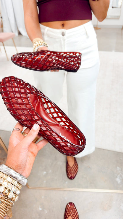 The Bali Burgundy Jelly Flat