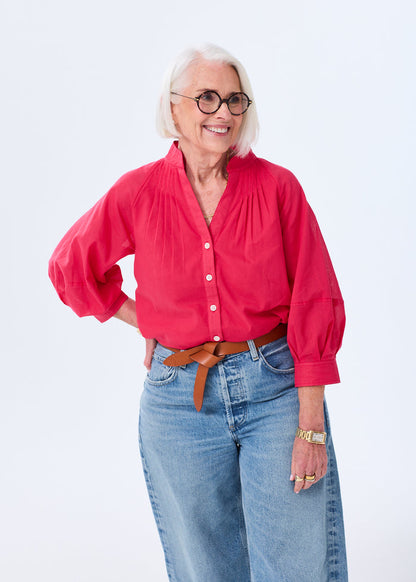 The Balloon Sleeve Button Down - Discontinued Style