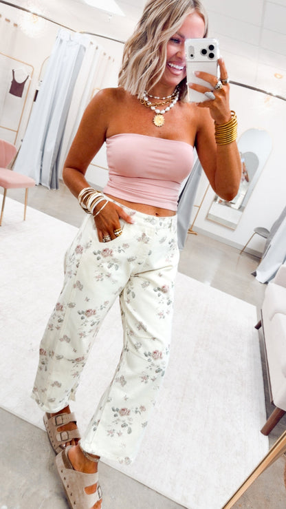 The Bare Necessity Tube Top-Pink