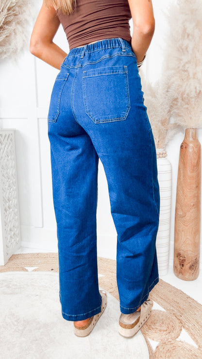 The Blue Crush Jeans-Washed Cobalt