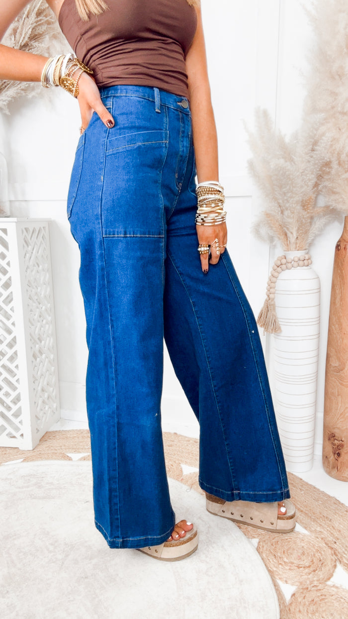 The Blue Crush Jeans-Washed Cobalt