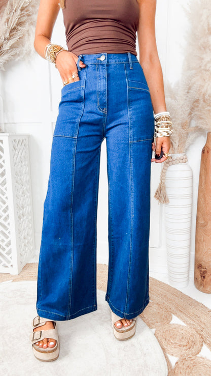 The Blue Crush Jeans-Washed Cobalt