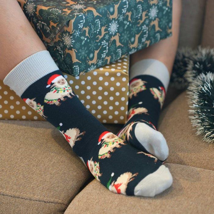 Christmas sheep socks