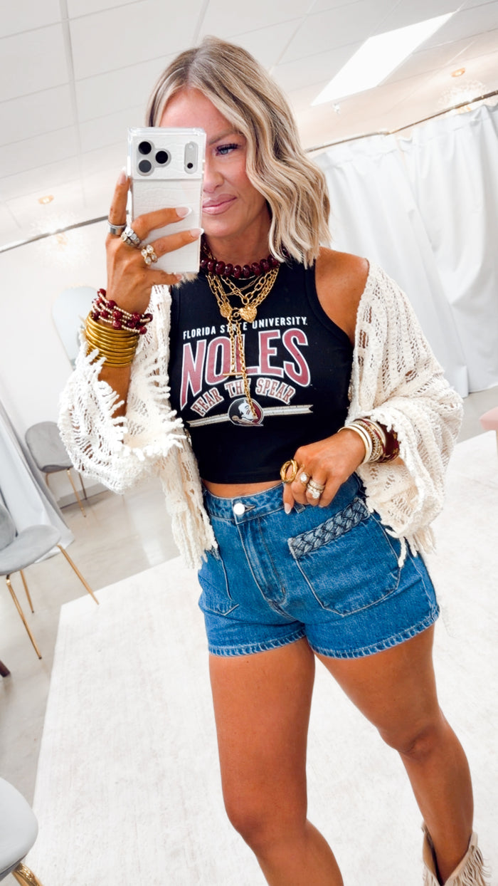 The Crochet Dreamcatcher Cardigan-Cream