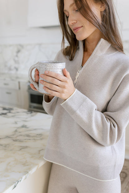 The Double Faced Zip-Up Sweater - Discontinued Style