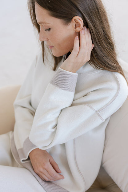 The Double Faced Zip-Up Sweater - Discontinued Style