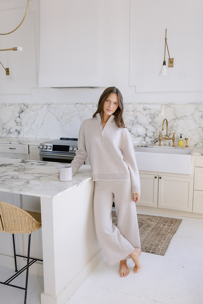 The Double Faced Zip-Up Sweater - Discontinued Style