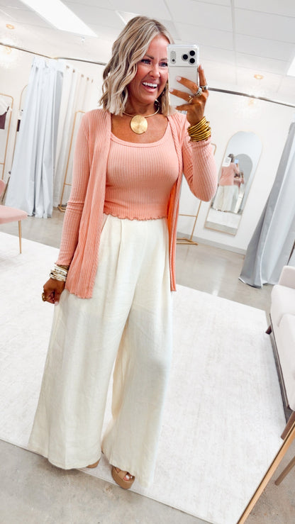 The Ellery Linen Pants-Ecru