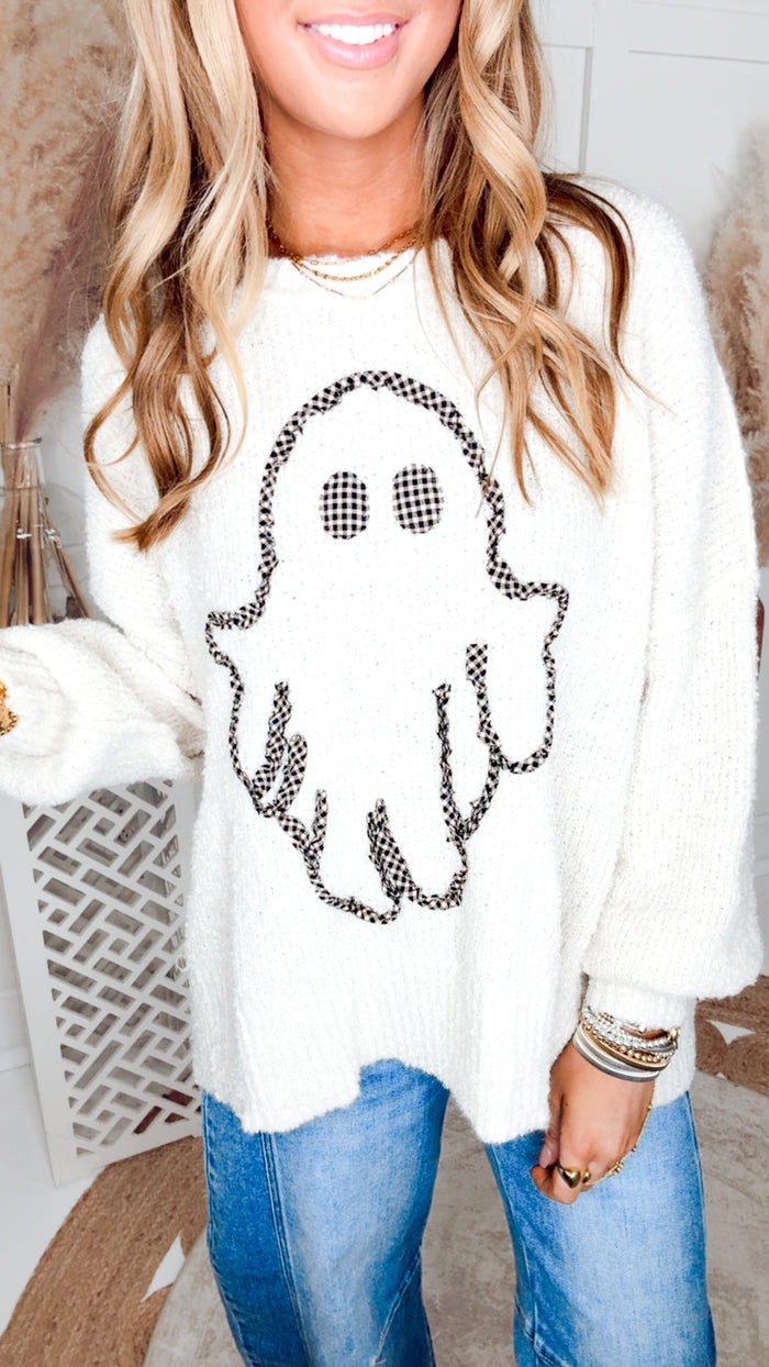 The Ghostly Darling Sweater-Ivory
