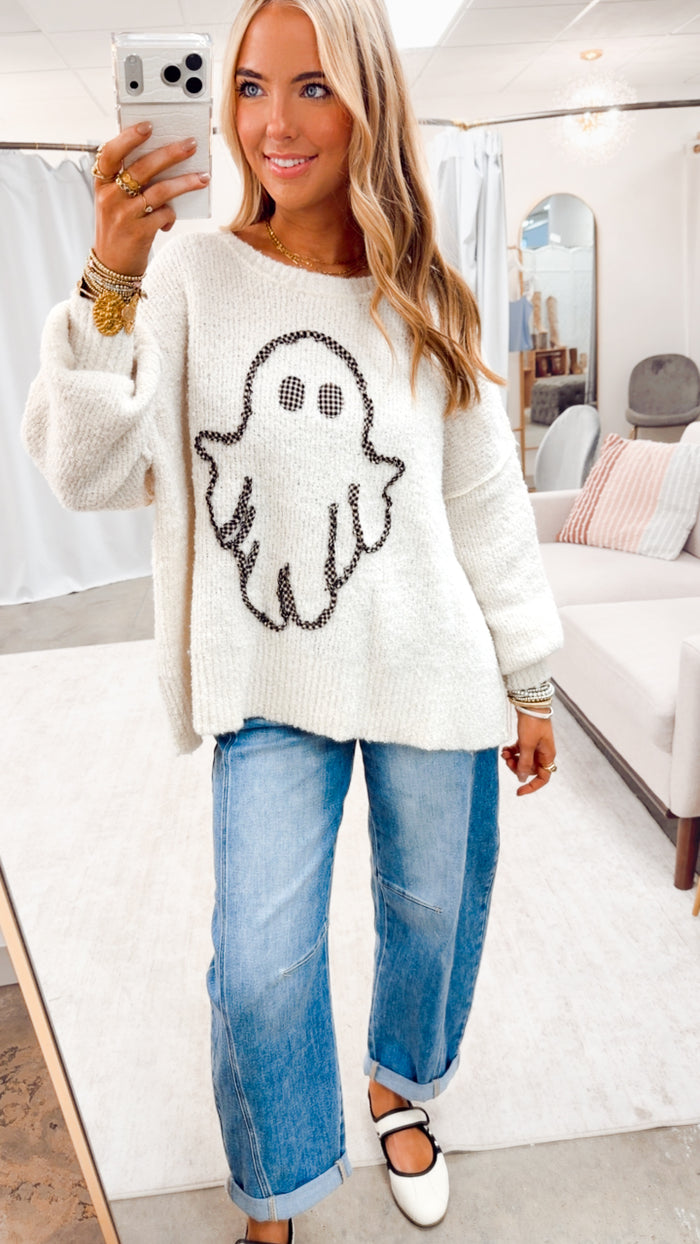 The Ghostly Darling Sweater-Ivory