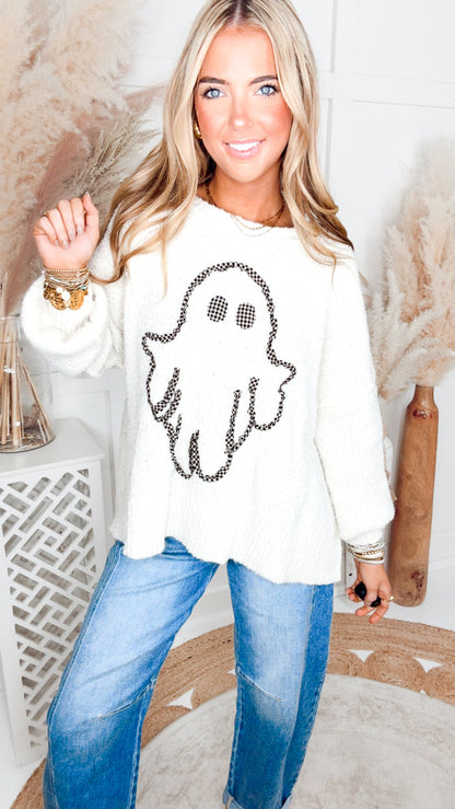 The Ghostly Darling Sweater-Ivory