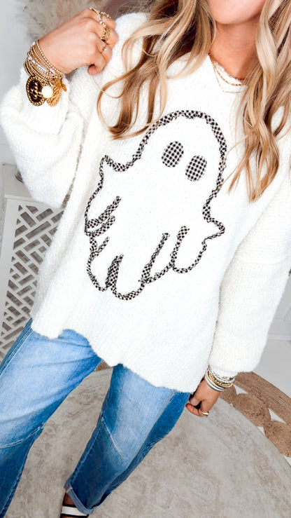 The Ghostly Darling Sweater-Ivory