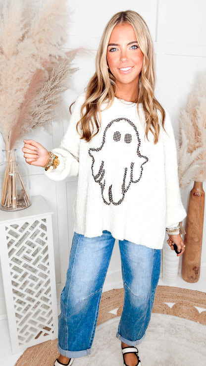 The Ghostly Darling Sweater-Ivory