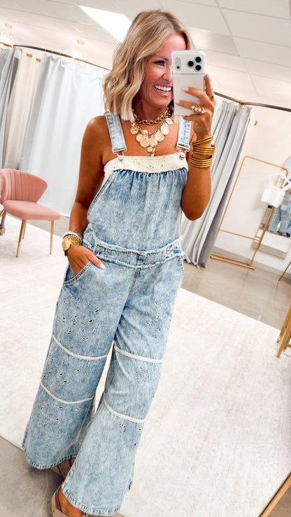 The Landry Twill Patch Overalls