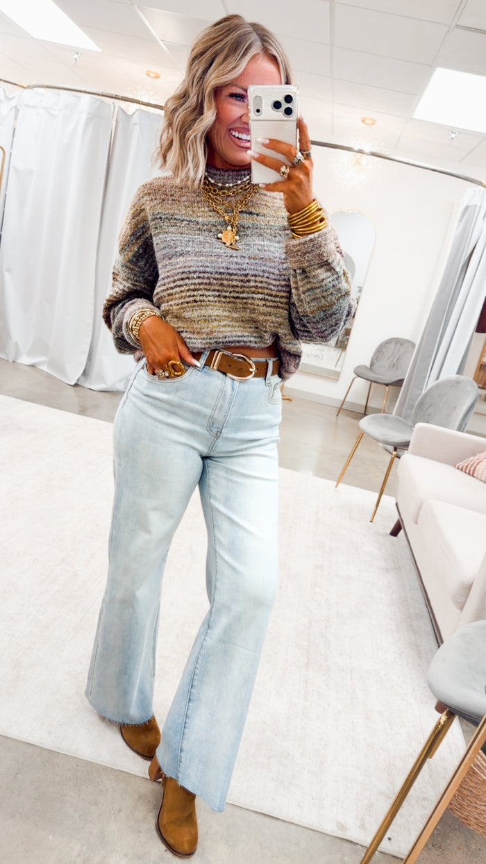 The Melanie High Waist Wide Leg Jean