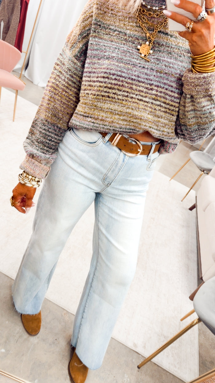 The Melanie High Waist Wide Leg Jean