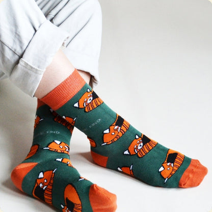 Red panda socks
