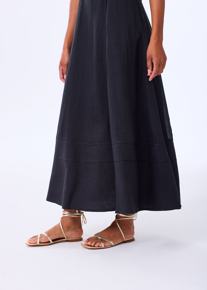 The Paneled Ramie Dress - Discontinued Style