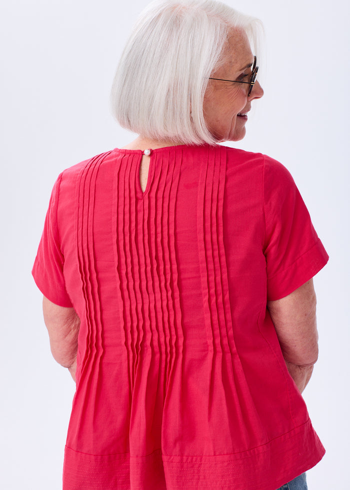 The Pintuck Peplum Blouse - Discontinued Style