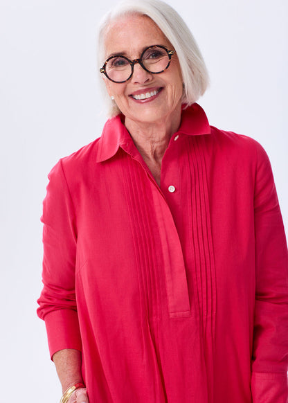 The Pintuck Shirt Dress - Discontinued Style